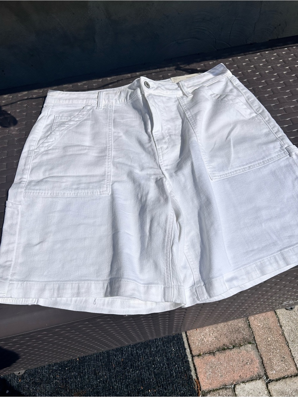 American Eagle Outfitters White Jean Shorts